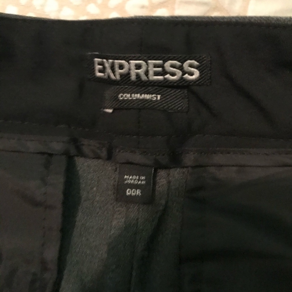 Express Charcoal Grey Columnist Pants Size 00 - image 5